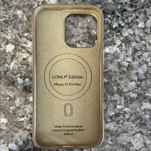 Army Green Leather iPhone 15 Pro Max Case